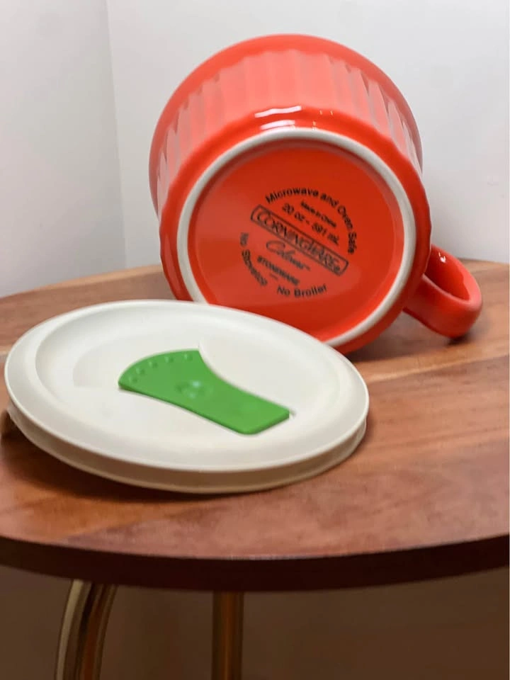 CorningWare Colours 20 oz Stoneware Meal Mug with Vented Lid - photo 3
