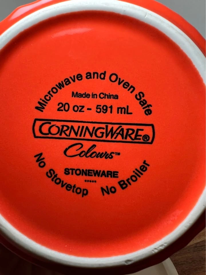 CorningWare Colours 20 oz Stoneware Meal Mug with Vented Lid - photo 4
