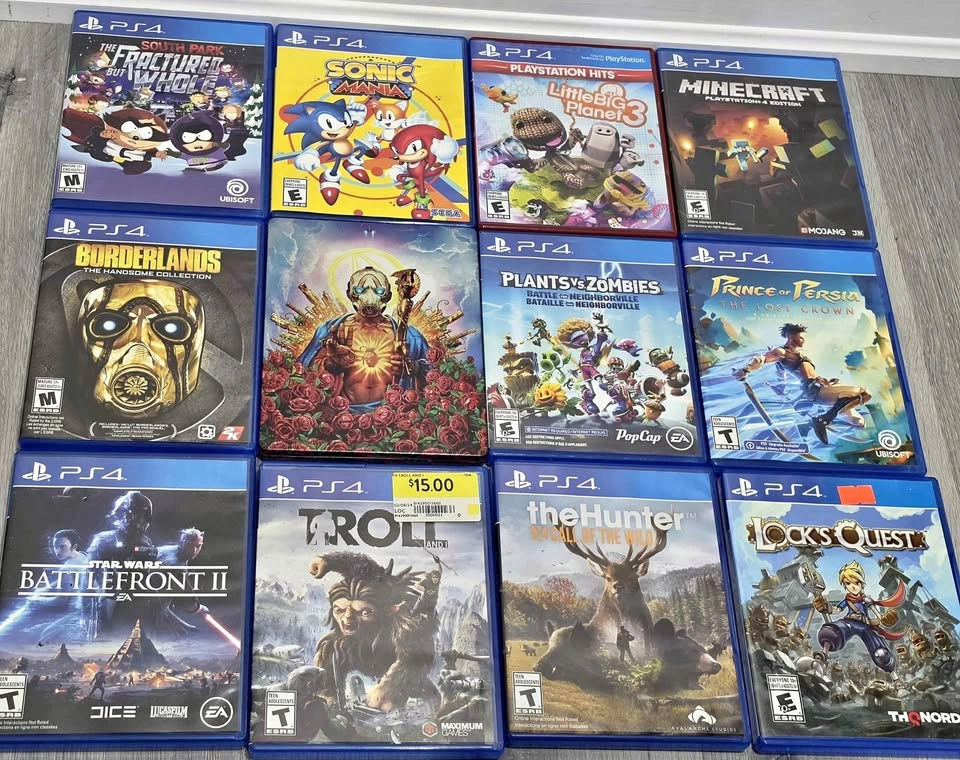 Sony PlayStation 4 Game Bundle - Minecraft, Sonic Mania, and Mor