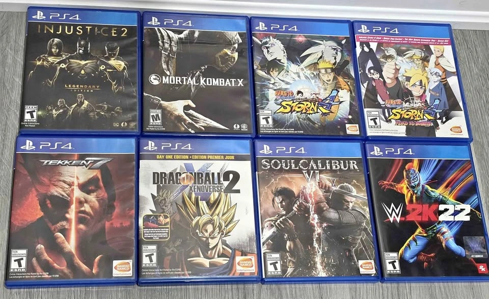 PS4 Fighting Game Bundle - 8 Games