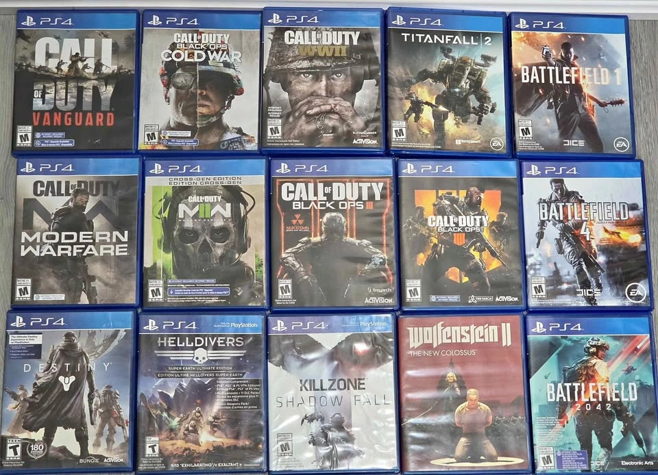 Lot of 15 PS4 First-Person Shooter Games