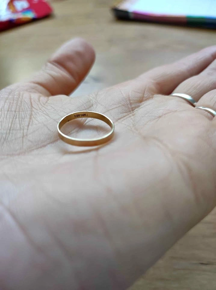 14K Gold Filled Flat Band Ring