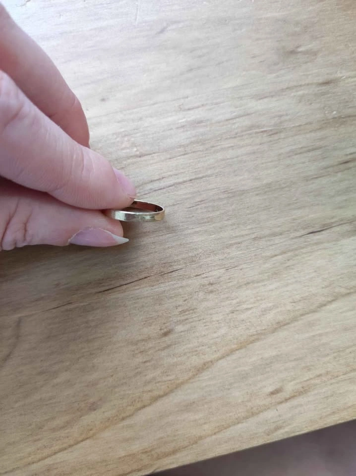 14K Gold Filled Flat Band Ring - photo 4