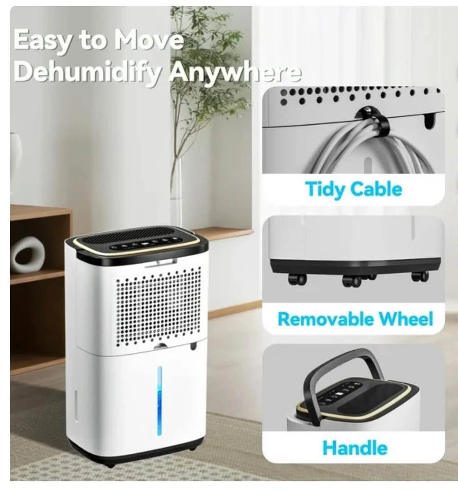 30 Pints/D 3400 Sq.Ft Dehumidifier with Humidity Display - photo 4