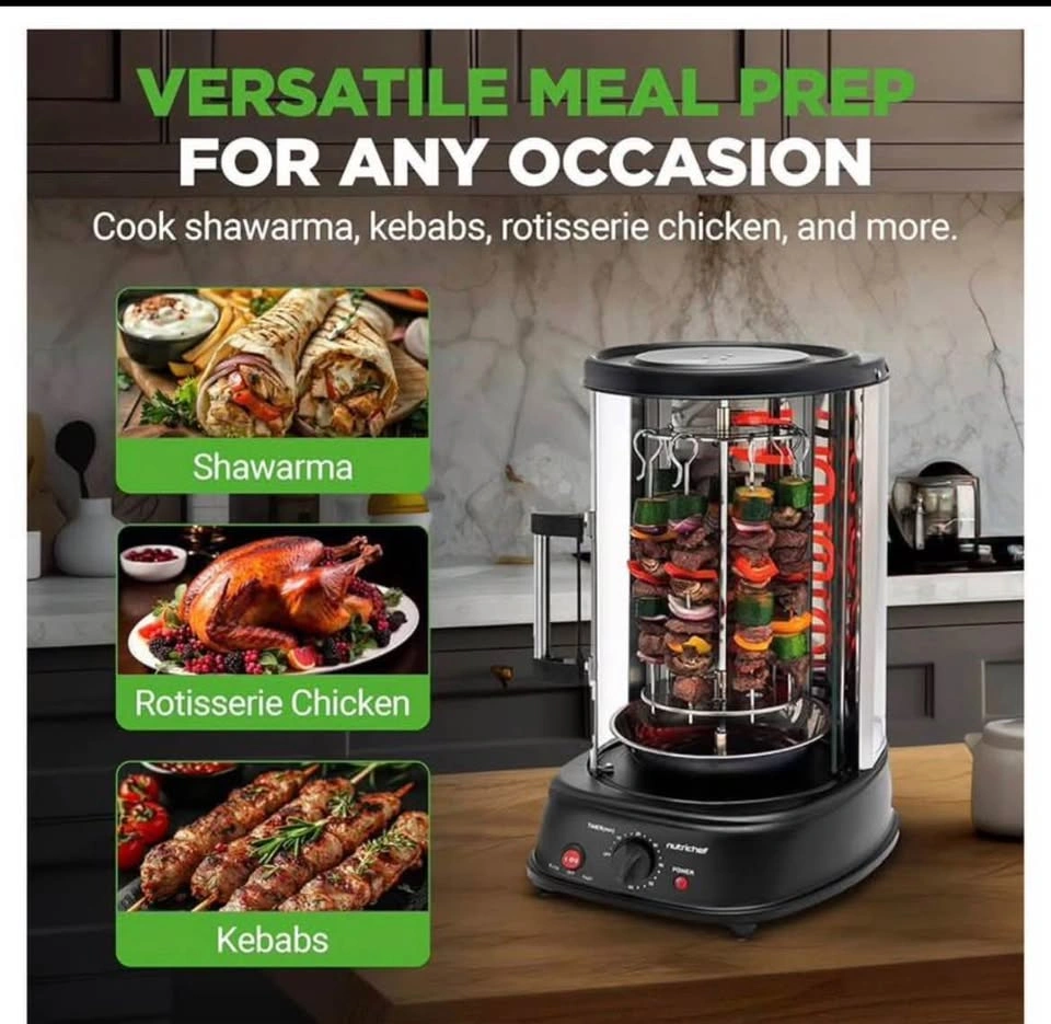 NEW NutriChef Vertical Rotisserie Oven 1500W - photo 4