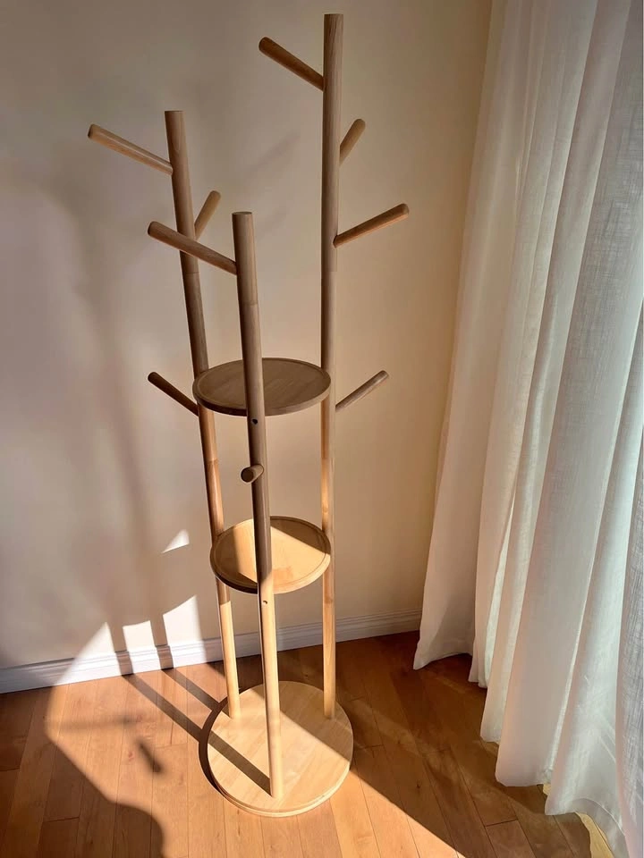 Wood Freestanding Coat Rack