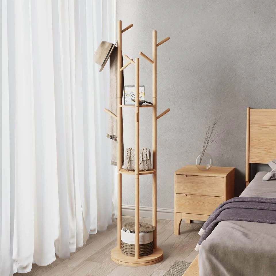 Wood Freestanding Coat Rack - photo 3
