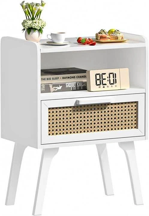 Set of 2 White Nightstands
