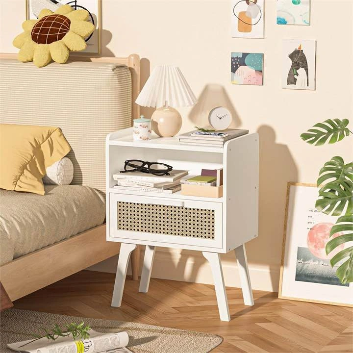 Set of 2 White Nightstands - photo 3