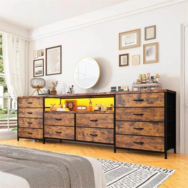 12-Drawer Dresser with LED Lights - photo 3