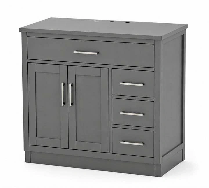 Gray Bathroom Cabinet Vanity
