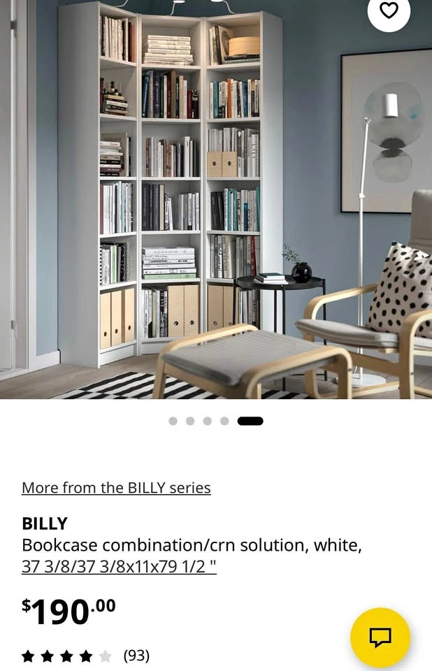Bookshelf in black