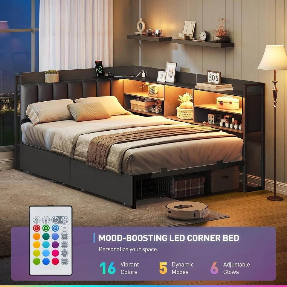 Twin Size LED Corner Bed - photo 3