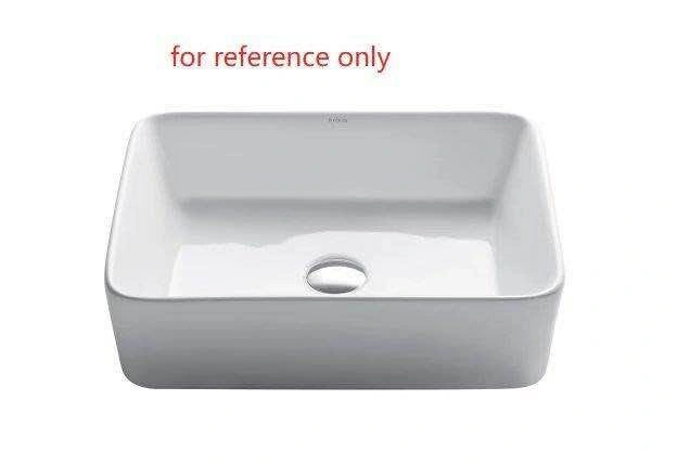 White Ceramic Bathroom Sink with Faucet