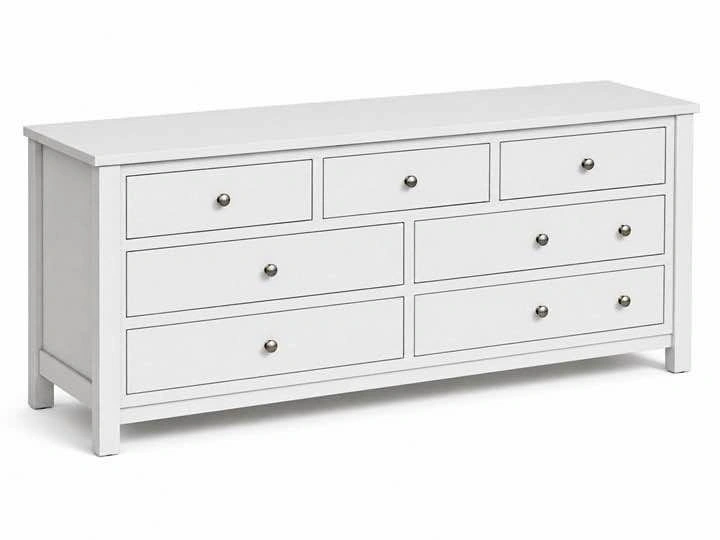 White 7-Drawer Dresser