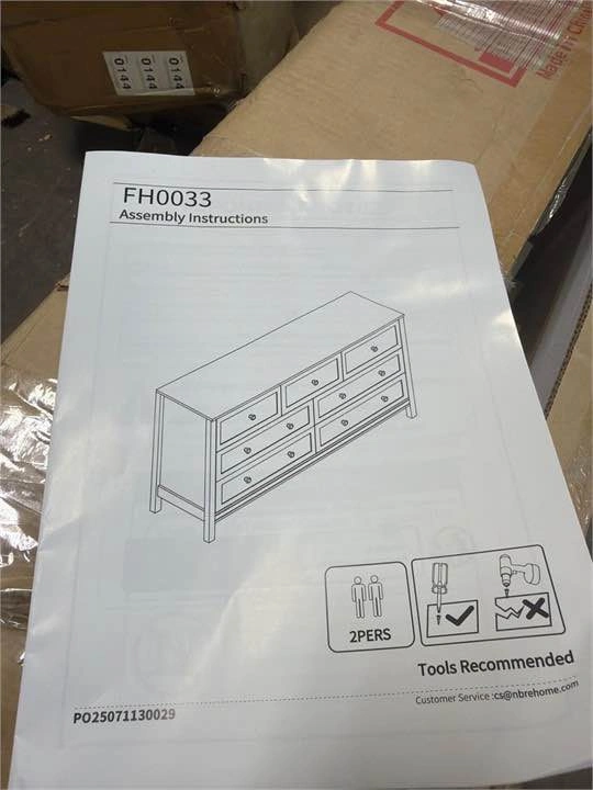 White 7-Drawer Dresser - photo 2