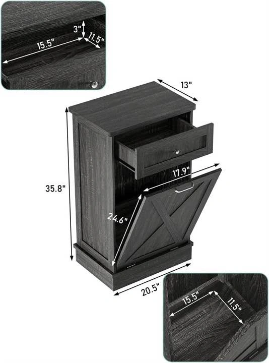 Tilt-Out Trash Cabinet - photo 2