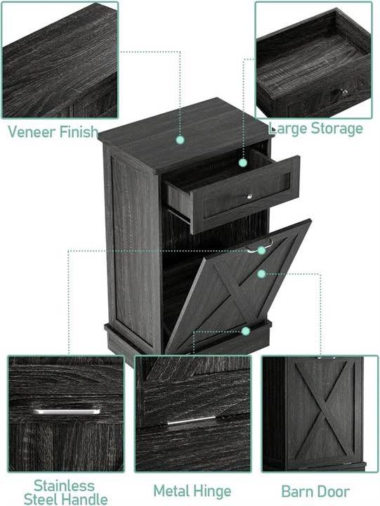 Tilt-Out Trash Cabinet - photo 3