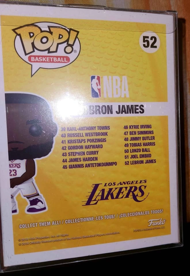 Funko Pop! NBA Basketball LeBron James Los Angeles Lakers #52 - photo 4