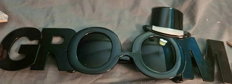 Wedding Party Novelty Sunglasses Set (3 Pairs)