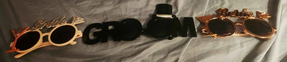Wedding Party Novelty Sunglasses Set (3 Pairs) - photo 2