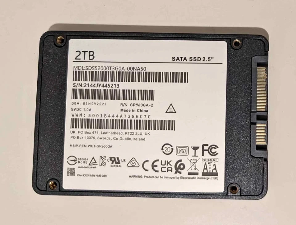 New 2TB SATA III 2.5" Internal SSD