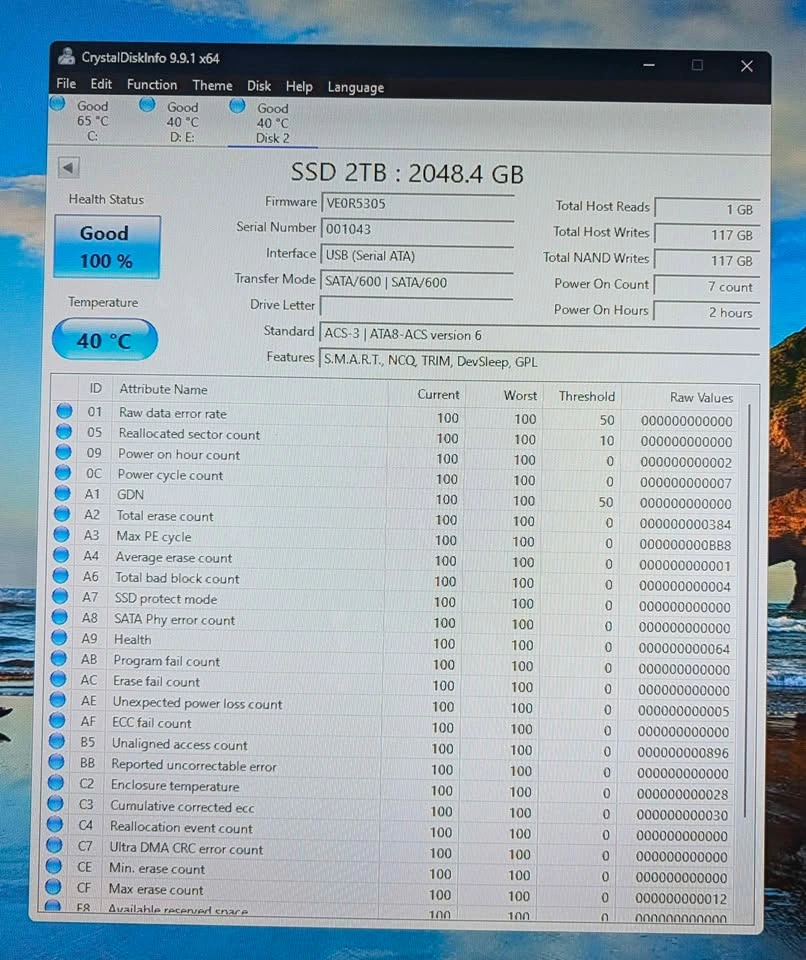 New 2TB SATA III 2.5" Internal SSD - photo 2