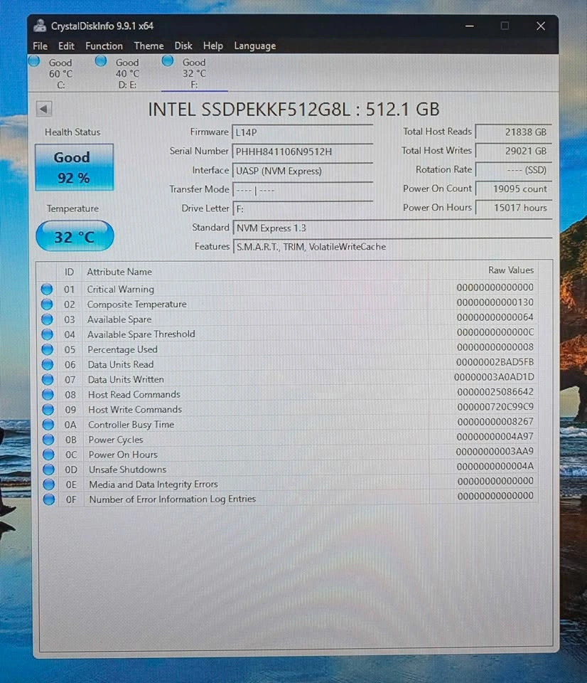 Intel 512GB NVMe M.2 SSD 2280 - photo 2