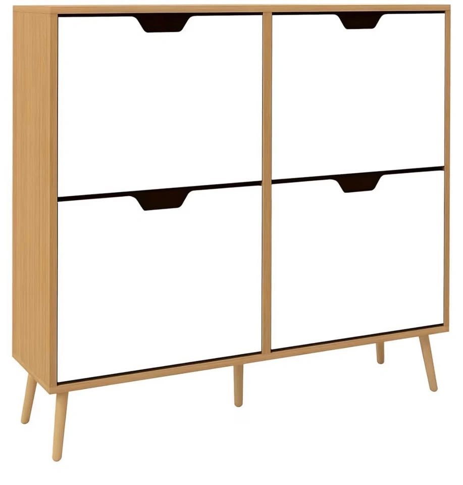 4-Drawer Slim Shoe Storage Cabinet - photo 2