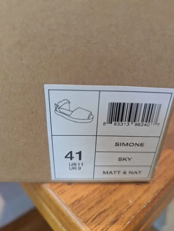 Matt and Nat Simone espadrille sandals in Sky - size 41 image indicator(2)