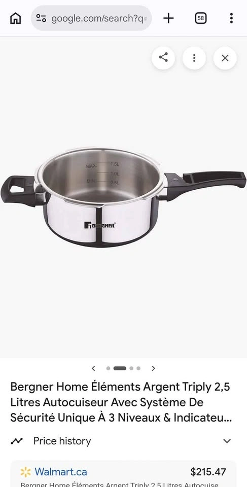 Bergner argent triply pressure cooker 2.5 ltr - photo 4
