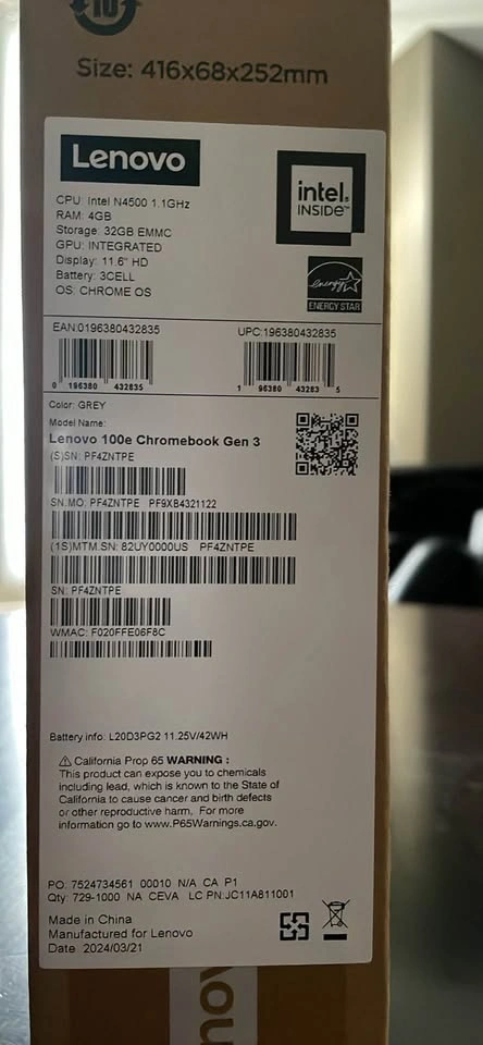 Lenovo 100e Gen 3 Chromebook - photo 3