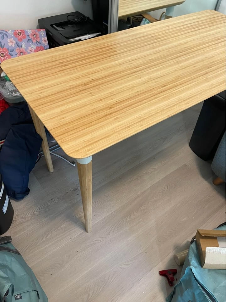 IKEA ANFALLARE / HILVER Bamboo Desk – Great Condition - photo 2
