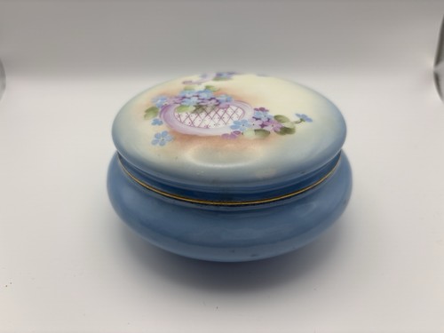 Antique Rosenthal RC Bavaria Hand-Painted Porcelain Powder Jar