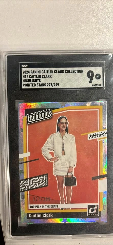 Caitlin Clark rookie card 227/299 (9)