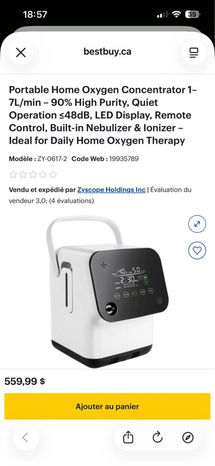 Portable Home Oxygen Concentrator - photo 2