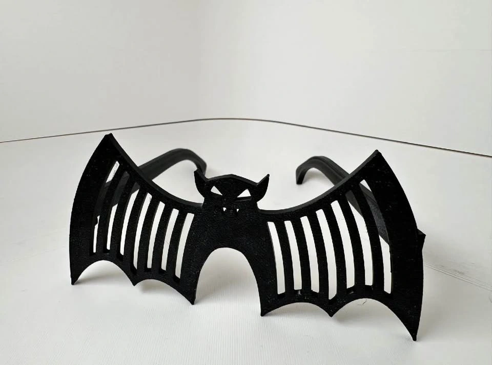 Black Bat Costume Glasses