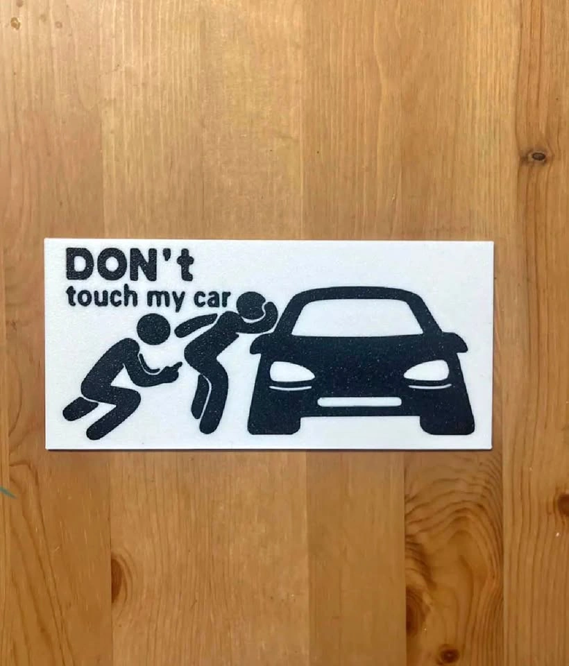 Don't Touch My Car Bumper Sticker
