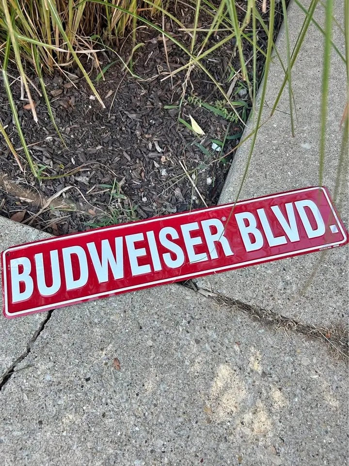 Budweiser Boulevard Metal Sign thumbnail