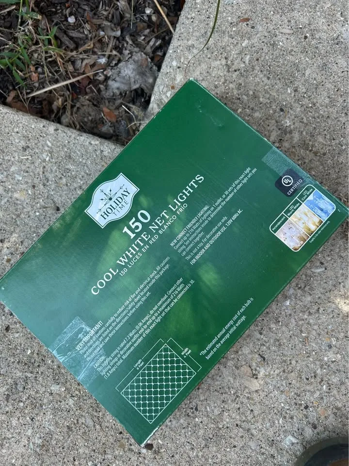 150 White Net Christmas Lights image indicator(4)