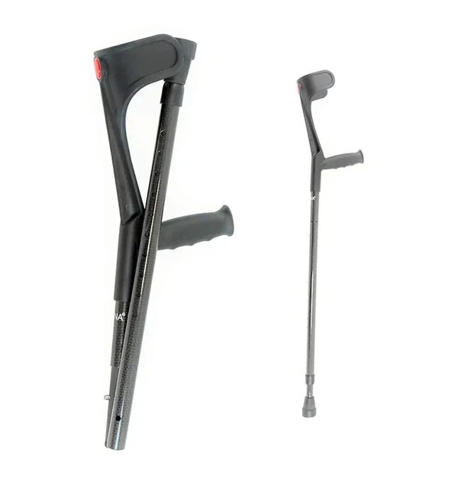 Set of (2) KMINA - Folding Carbon Fiber Crutches NEW image indicator(2)