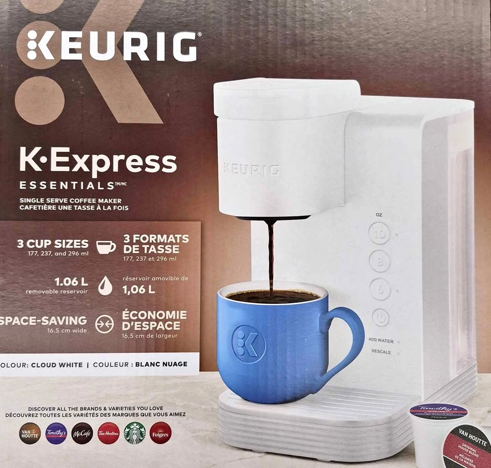 Brand New White Keurig K-Express Essentials Coffee Maker