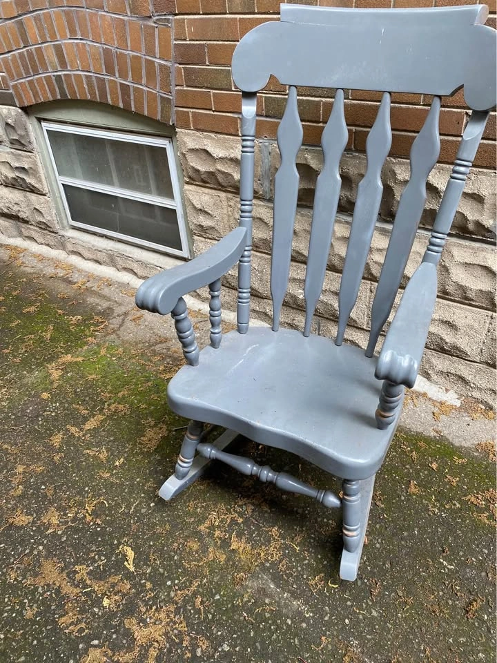 Oversized vintage rocking chair