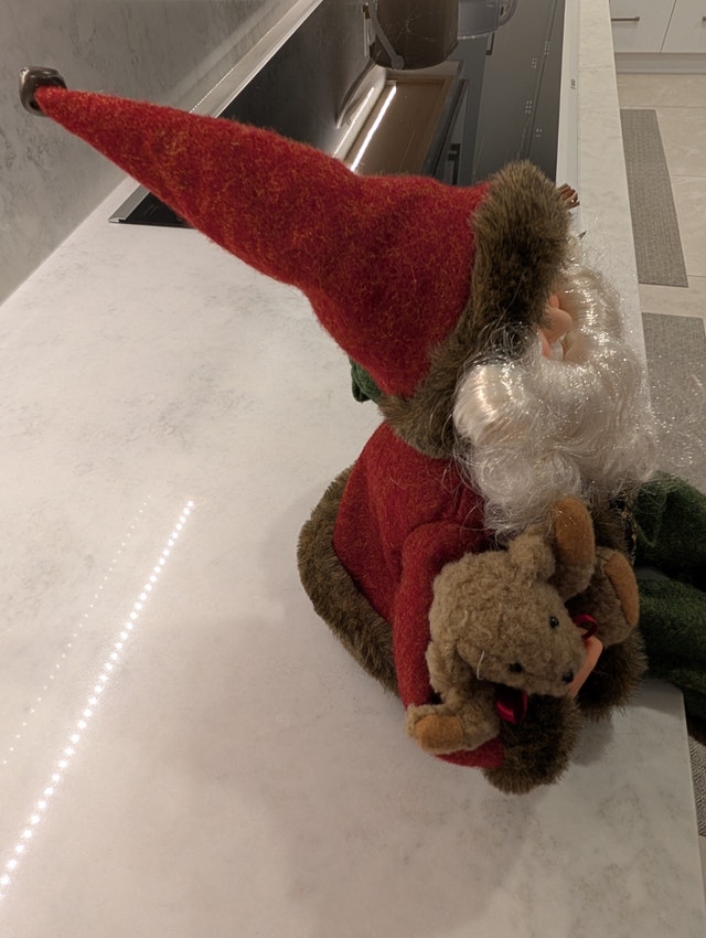 Santa Clause with Toy Sack and Teddy Bear - photo 4