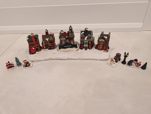 Lighted Christmas Village with Characters and Accessories - photo 2