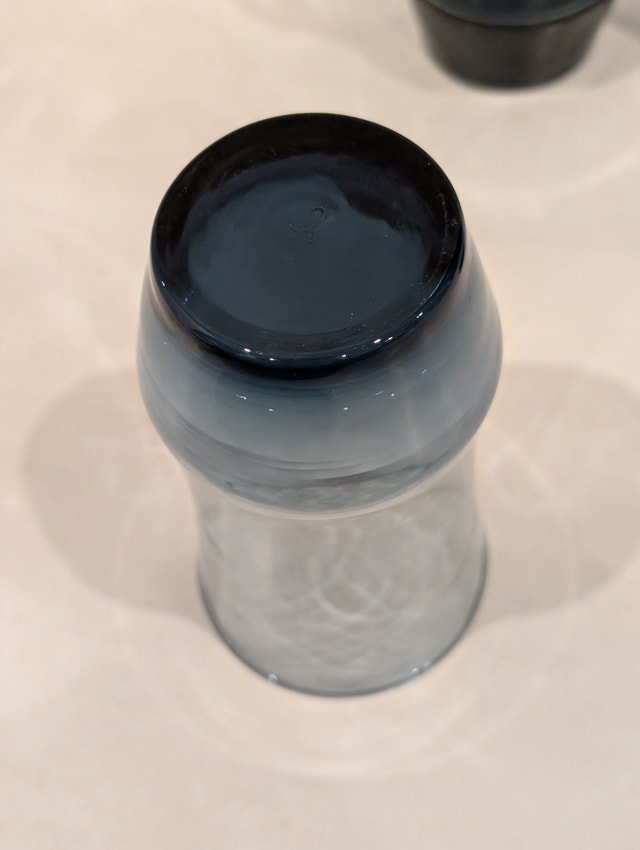 Vintage Libbey Apollo Dusky Blue Tumbler Glasses Set of 4 MCM - photo 5