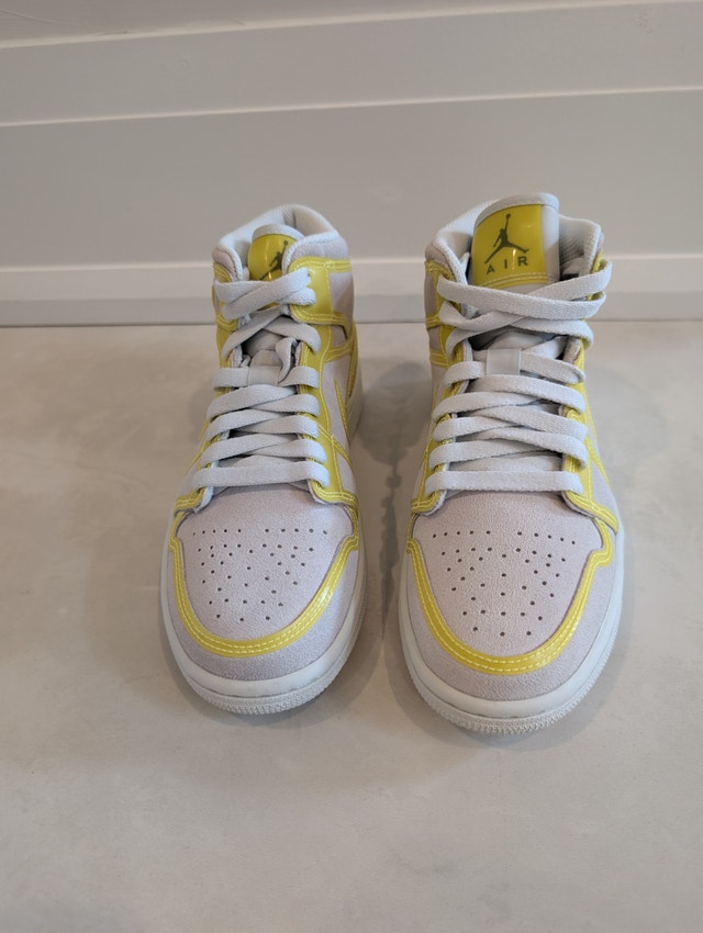 NIB Air Jordan 1 Mid LX ‘Off White Opti Yellow Womens 6.5 - photo 3