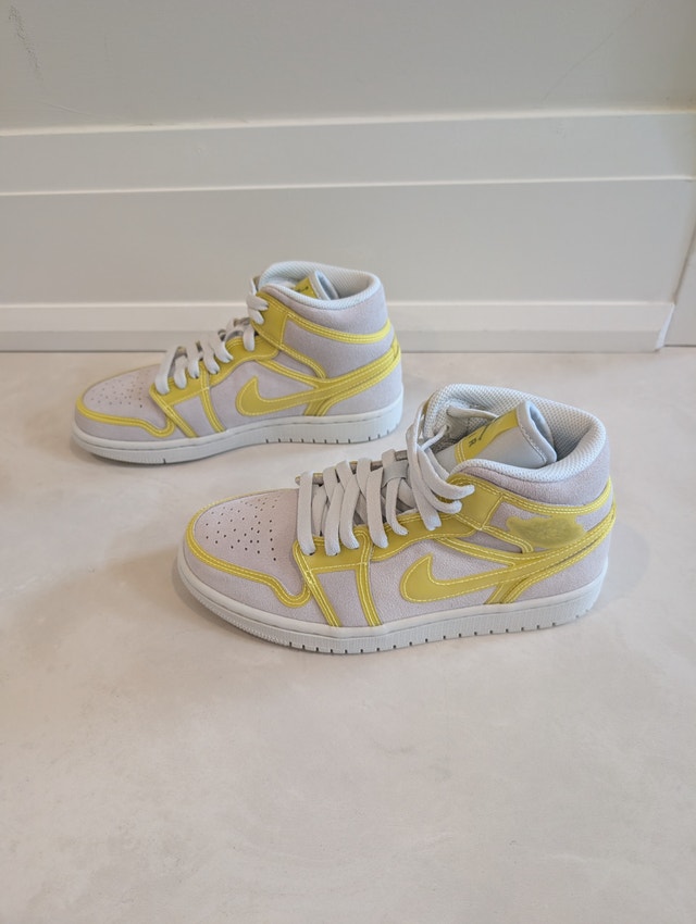 NIB Air Jordan 1 Mid LX ‘Off White Opti Yellow Womens 6.5 - photo 4