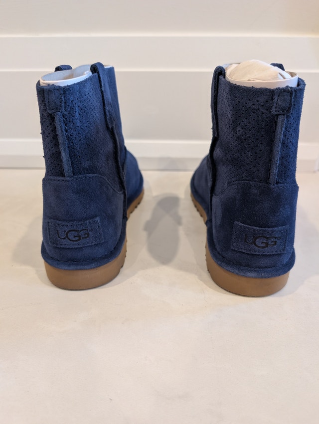 NIB UGG Australia Classic Unlined Mini Perf Blue Boots Size 7 - photo 3
