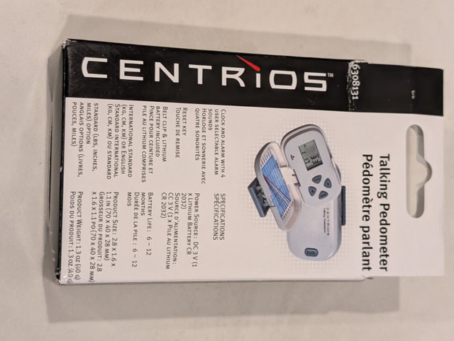 New Centrios Talking Pedometer - photo 3